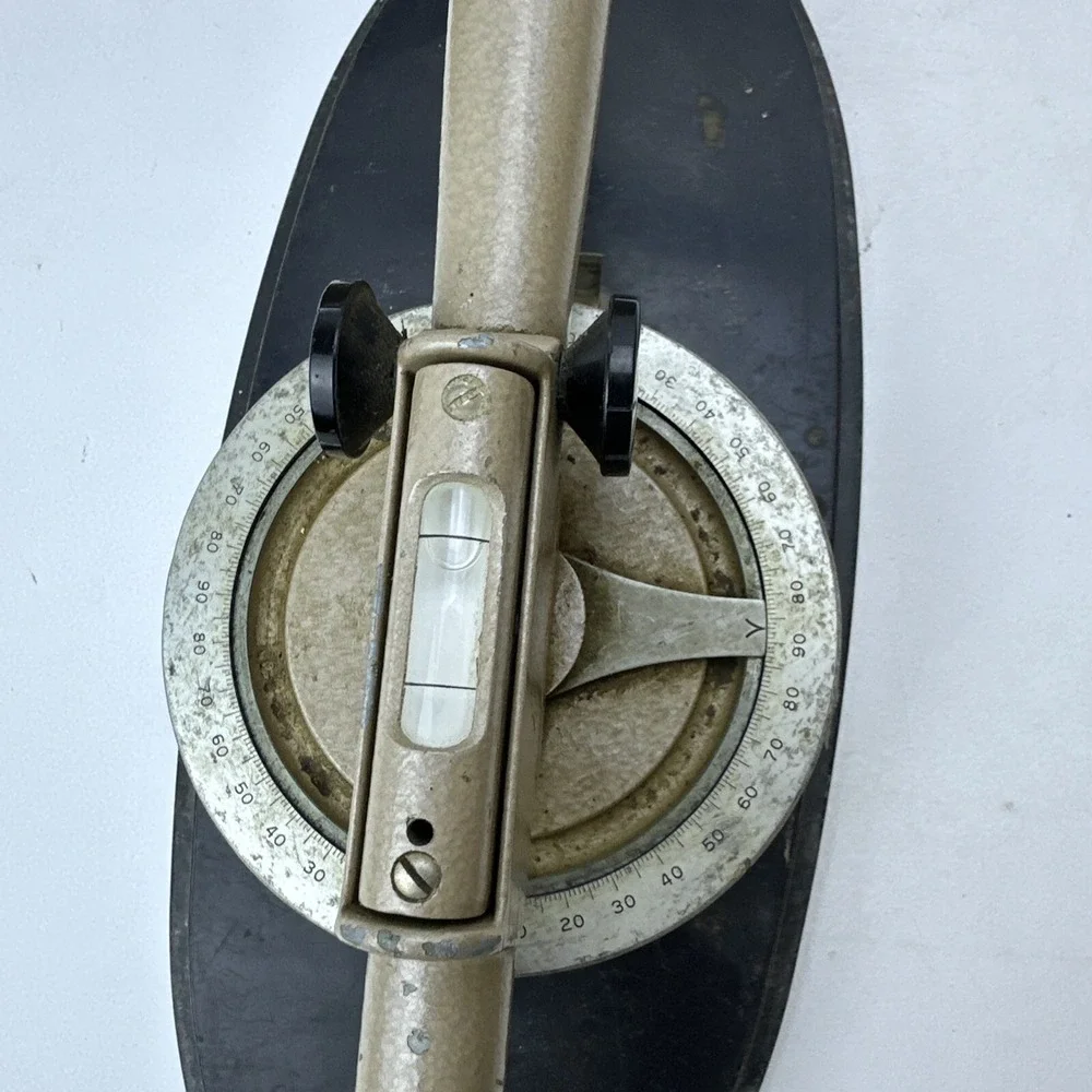 Vtg Powr-Kraft Montgomery Ward Model 84-6464 Transit Surveyor's Level w/ Case